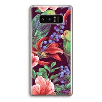 Papegaaien: Samsung Galaxy Note 8 Transparant Hoesje