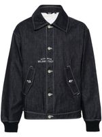 GCDS veste bomber en jean à logo brodé - Bleu