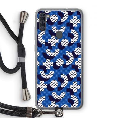 8-bit N°5: Samsung Galaxy A11 Transparant Hoesje met koord