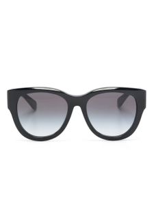 Chloé Eyewear lunettes de soleil rondes à logo imprimé - Noir