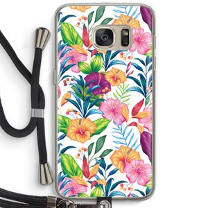 Tropisch 2: Samsung Galaxy S7 Transparant Hoesje met koord