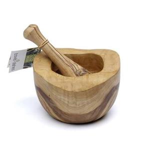 Pure Olive Wood Olijfhouten Vijzel 10 cm