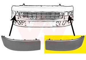 Plaat, bumper VAN WEZEL, Inbouwplaats: Links voor, u.a. fÃ¼r VW