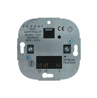 Tastdimmer 60 - 600W voor gloeilampen en HV halogeenlampen met dimstandgeheugen Presto-Vedder 86600