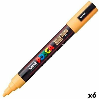 Markeerstift POSCA PC-5M Abrikoos (6 Stuks)