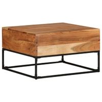 VidaXL Salontafel 68x68x41 cm massief acaciahout - thumbnail
