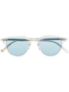 Garrett Leight lunettes de soleil Hampton à monture ronde - Bleu