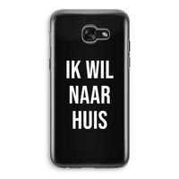 Ik wil naar huis - Zwart: Samsung Galaxy A5 (2017) Transparant Hoesje