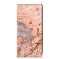 Samsung Galaxy A21s | Standcase | Marmer Oranje