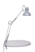 Bureaulamp MAUL Study tafelklem excl.LED lamp E27 zilver - thumbnail