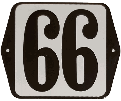 Huisnummer standaard nummer 66 - Warentuin mix