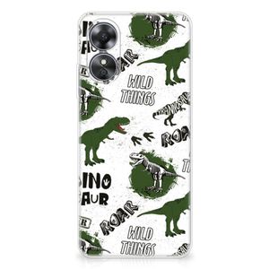 TPU Hoesje voor OPPO A17 Dinosaurus