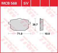 TRW Remblokken, en remschoenen voor de moto, MCB568SV Sinter street
