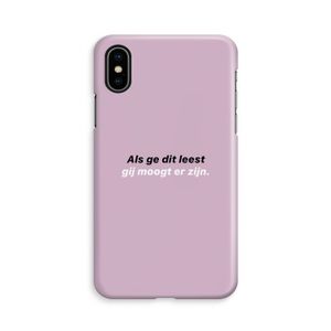 gij moogt er zijn: iPhone Xs Volledig Geprint Hoesje