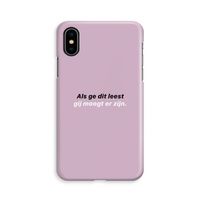 gij moogt er zijn: iPhone Xs Volledig Geprint Hoesje