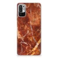 Xiaomi Redmi Note 10/10T 5G | Poco M3 Pro | TPU | Siliconen hoesje | Marmer Bruin