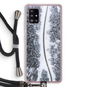 Snøfall: Samsung Galaxy A51 5G Transparant Hoesje met koord