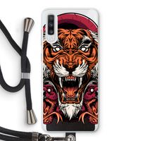 Tiger and Rattlesnakes: Samsung Galaxy A70 Transparant Hoesje met koord