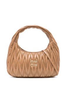 Miu Miu sac cabas Wander à design matelassé - Marron