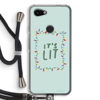 It's Lit: Pixel 3a Transparant Hoesje met koord