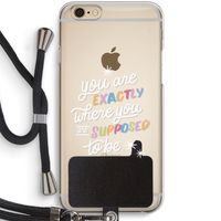 Right Place: iPhone 6 / 6S Transparant Hoesje met koord