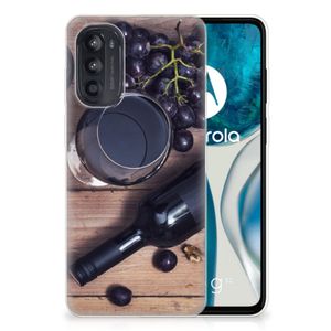 Motorola Moto G52/G82 Siliconen Case Wijn