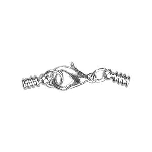 2x Zilveren armband sluitingen met ringkapje   -