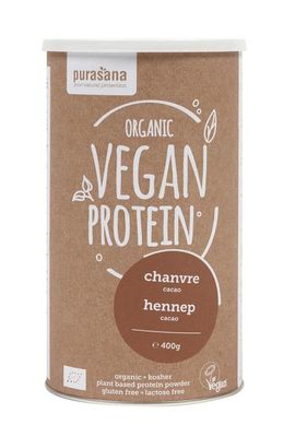 Purasana Vegan proteine hennep/chanvre - cacao bio (400 gr)