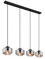 Globo HanglampChristiana 4-lichts zwart - 15547-4H