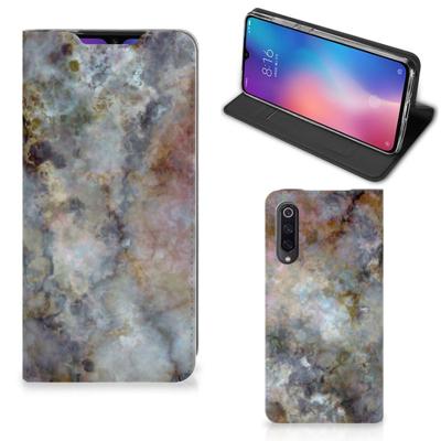 Xiaomi Mi 9 | Standcase | Marmer Grijs
