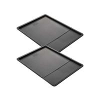 Set van 2 uitbreidbare bakplaten - ZENKER - Zwart Metallic - 37 tot 52 x 33 cm