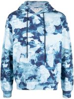 Off-White hoodie en coton à imprimé tie-dye - Bleu - thumbnail