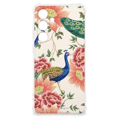 Case Anti-shock voor Samsung Galaxy S24 FE Pink Peacock