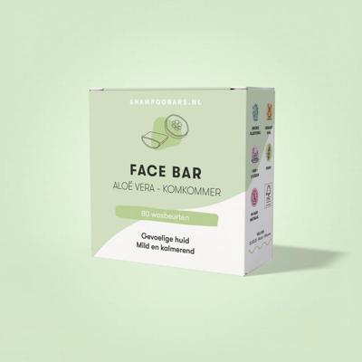 Shampoobars Face bar aloe vera & komkommer