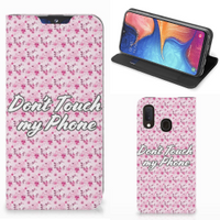 Samsung Galaxy A20e Design Case Flowers Pink DTMP - thumbnail