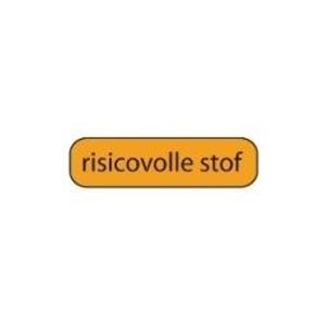 Strooketiket risicovolle stof 44 x 11mm