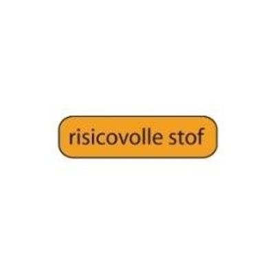 Strooketiket risicovolle stof 44 x 11mm