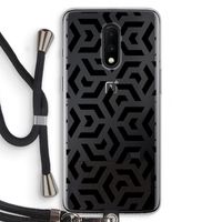 Crazy pattern: OnePlus 7 Transparant Hoesje met koord
