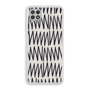 Marrakech Zigzag: Samsung Galaxy A22 4G Transparant Hoesje