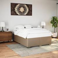 Bedframe kunstleer cappuccinokleurig 140x200 cm