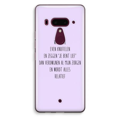 Relatief: HTC U12+ Transparant Hoesje