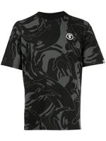 AAPE BY *A BATHING APE® t-shirt en coton à imprimé camouflage - Noir