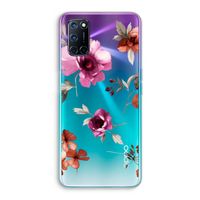 Geschilderde bloemen: Oppo A92 Transparant Hoesje