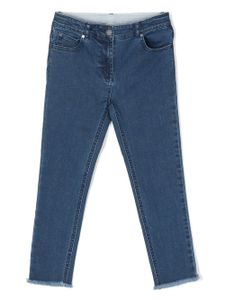 Stella McCartney Kids jean slim à taille mi-haute - Bleu