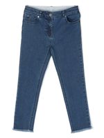 Stella McCartney Kids jean slim à taille mi-haute - Bleu - thumbnail