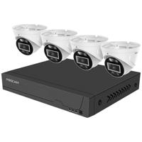 Foscam FN9108E-T4-2T IP-Bewakingscameraset LAN 8-kanaals Met 4 cameras 3072 x 1728 Pixel