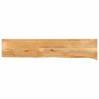 Tafelblad met natuurlijke rand 180x30x2,5 cm massief mangohout - thumbnail