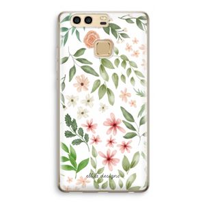 Botanical sweet flower heaven: Huawei P9 Transparant Hoesje