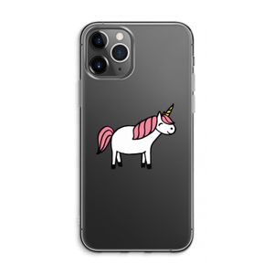 Eenhoorn: iPhone 11 Pro Max Transparant Hoesje