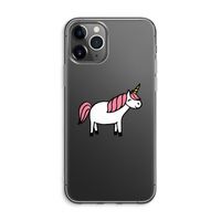 Eenhoorn: iPhone 11 Pro Max Transparant Hoesje